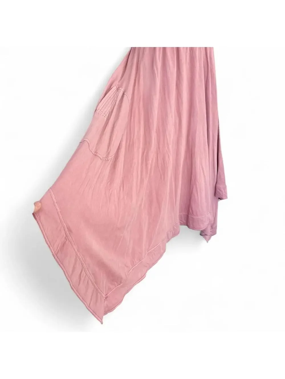 Anthropologie Blush Pink Fairy Maxi Dress Boho Casual Athletic Cozy